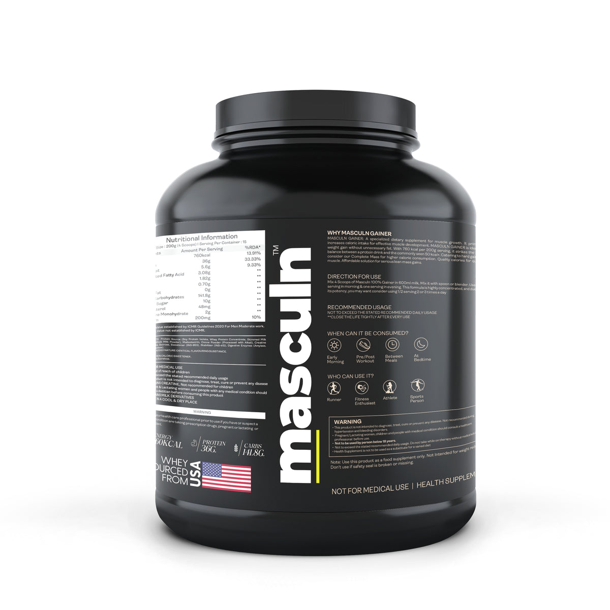 Get Gainer-X For Healthy Weight Gain (3kg) | Masculn