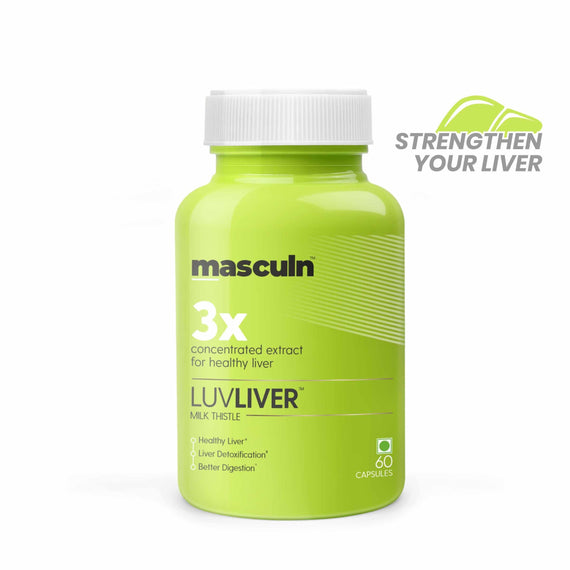Masculn Liver Detox Supplement With Milk Thistle For Healthy Liver | 60 Capsules