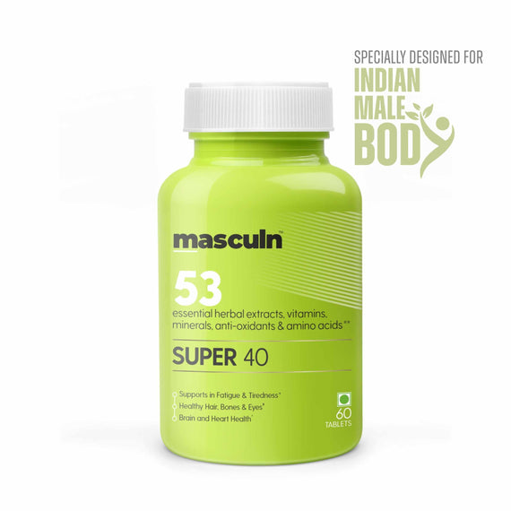 Masculn Super 40 Promotes Strength and Endurance For Men | 60 Tablets